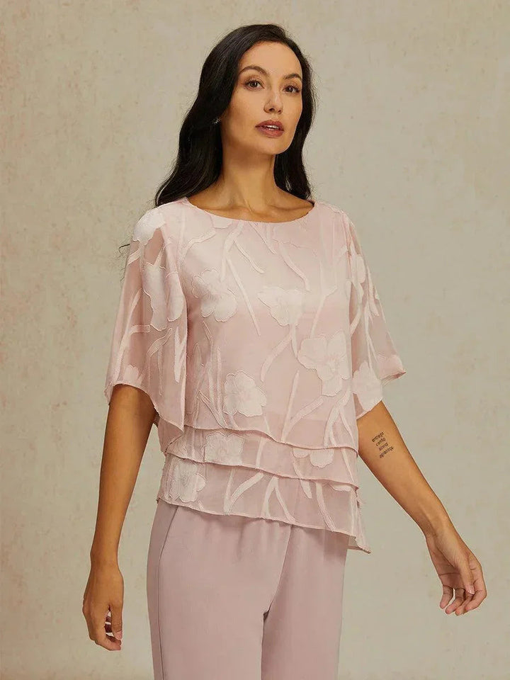 Chiffon Floral Layered Blouse