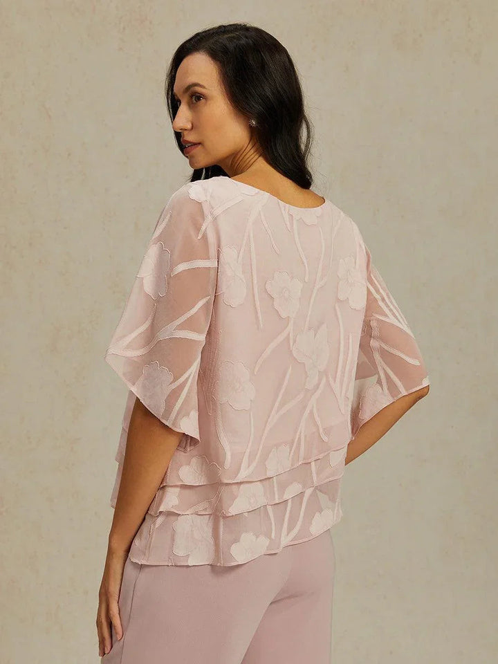 Chiffon Floral Layered Blouse