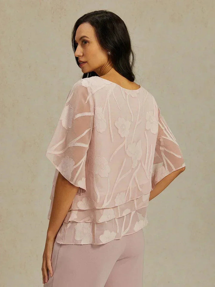 Chiffon Floral Layered Blouse