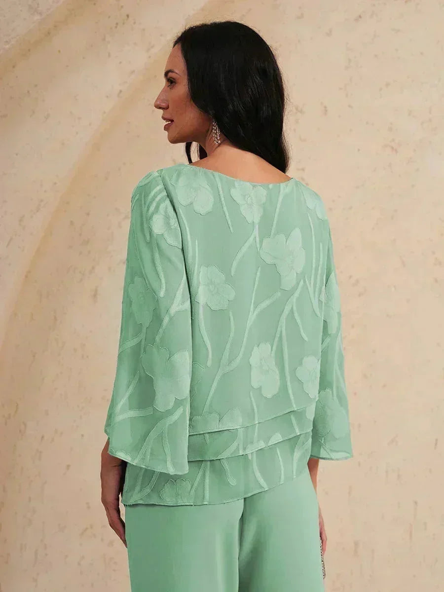 Chiffon Floral Layered Blouse