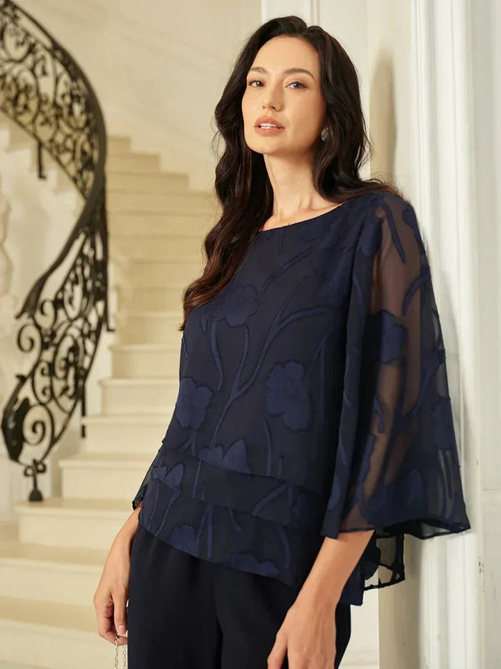 Chiffon Floral Layered Blouse