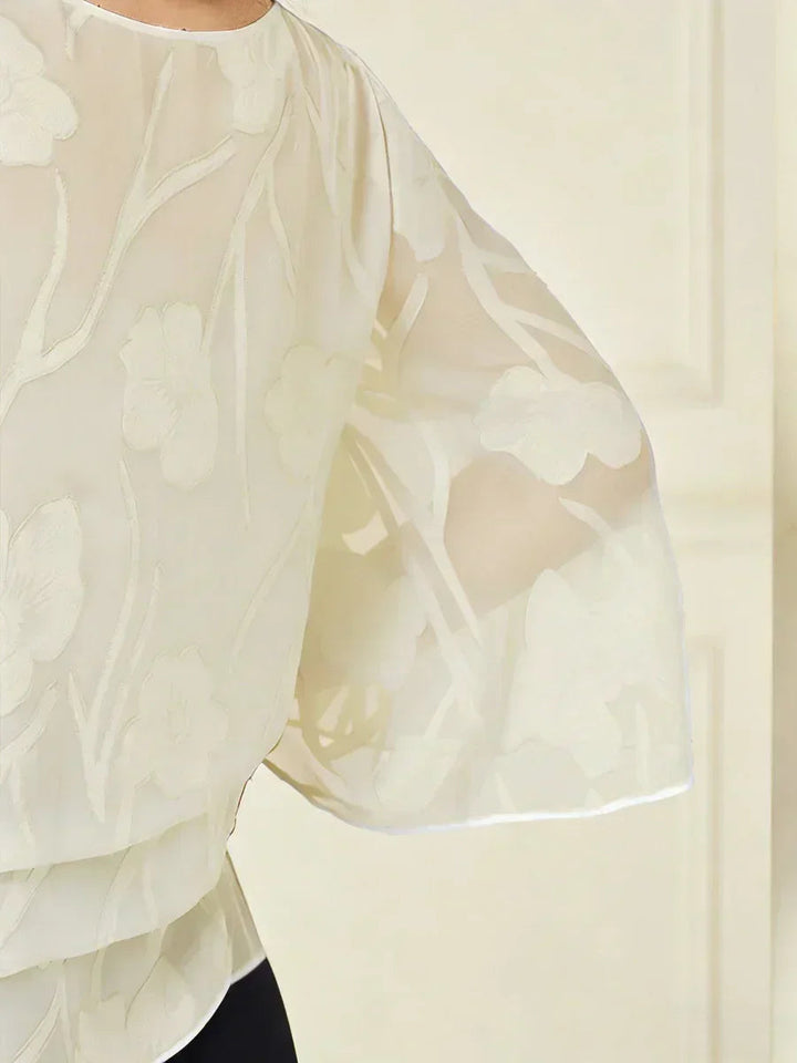 Chiffon Floral Layered Blouse