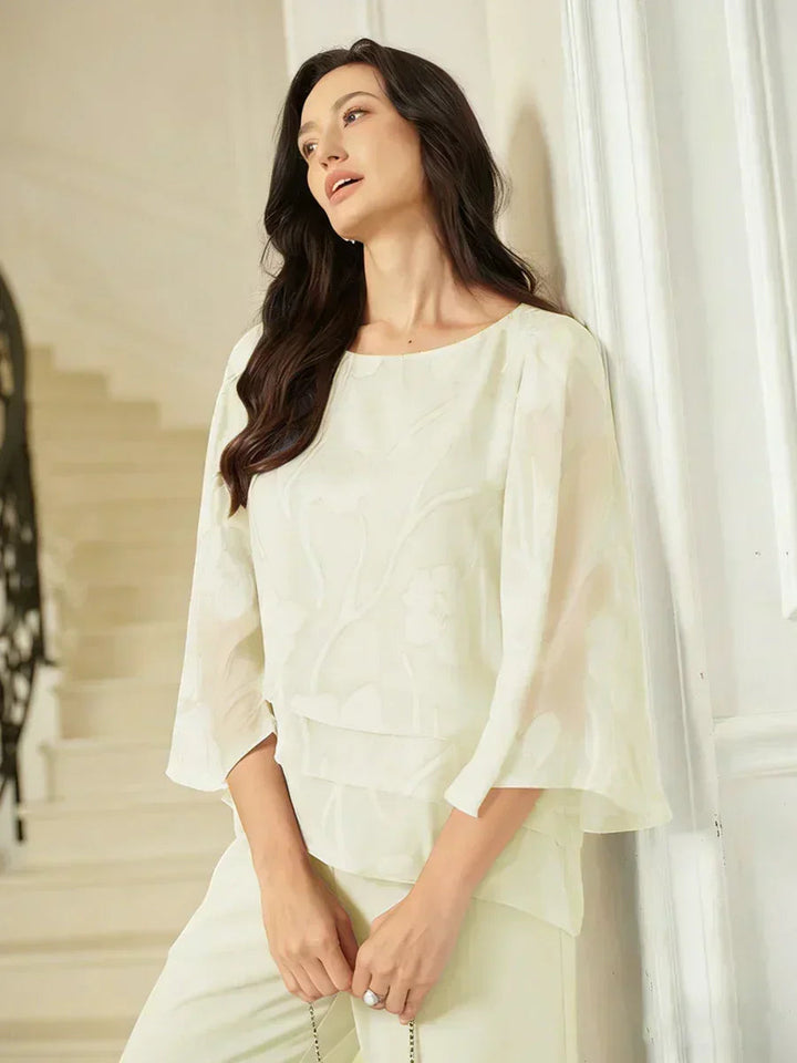 Chiffon Floral Layered Blouse