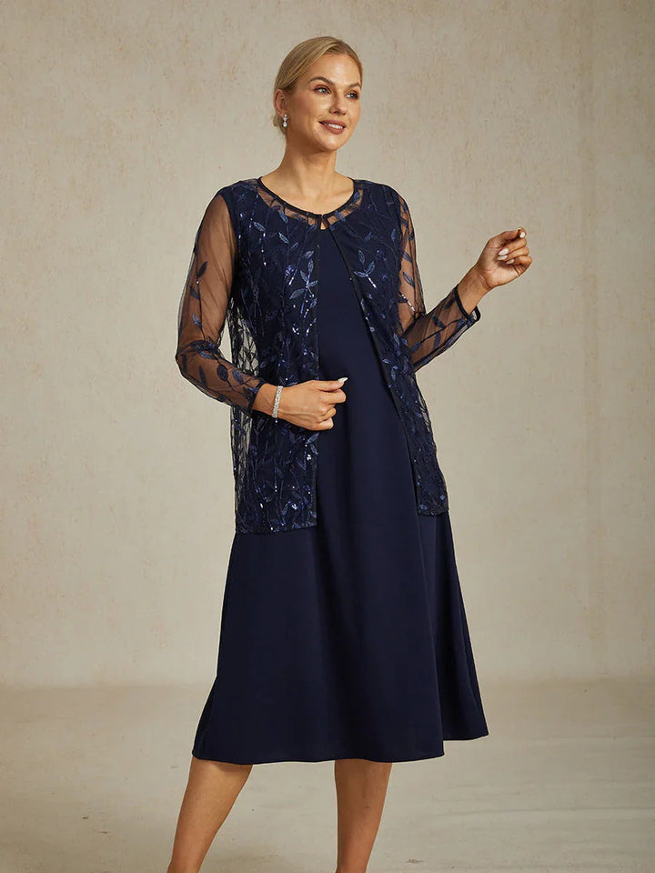 Floral Embroidered Lace Sequin Jacket