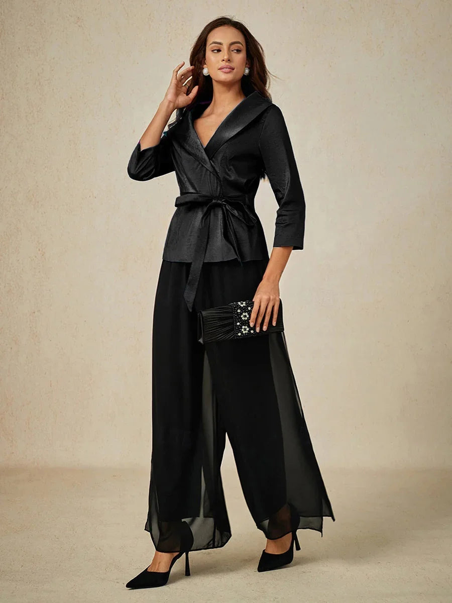 Elegant Dressy 2 Piece Pant Suits