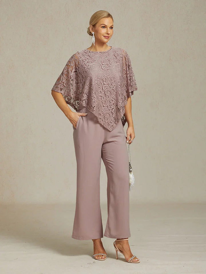 Elegant Lace Batwing Sleeve Top