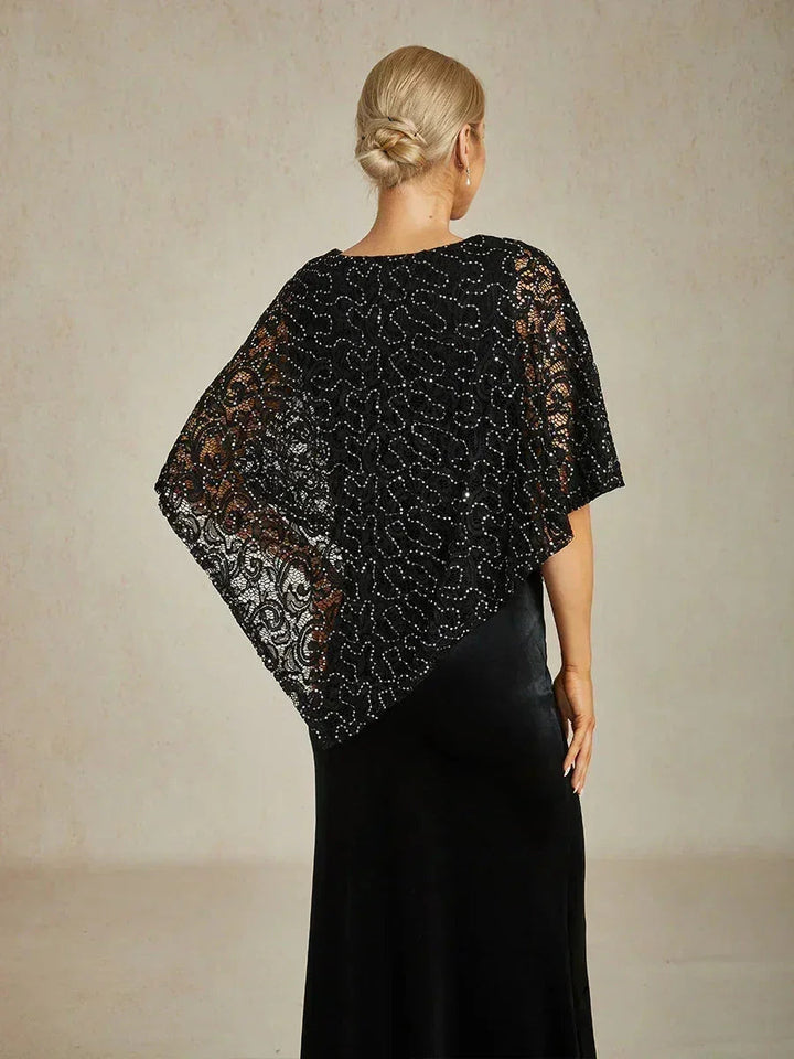 Elegant Lace Batwing Sleeve Top