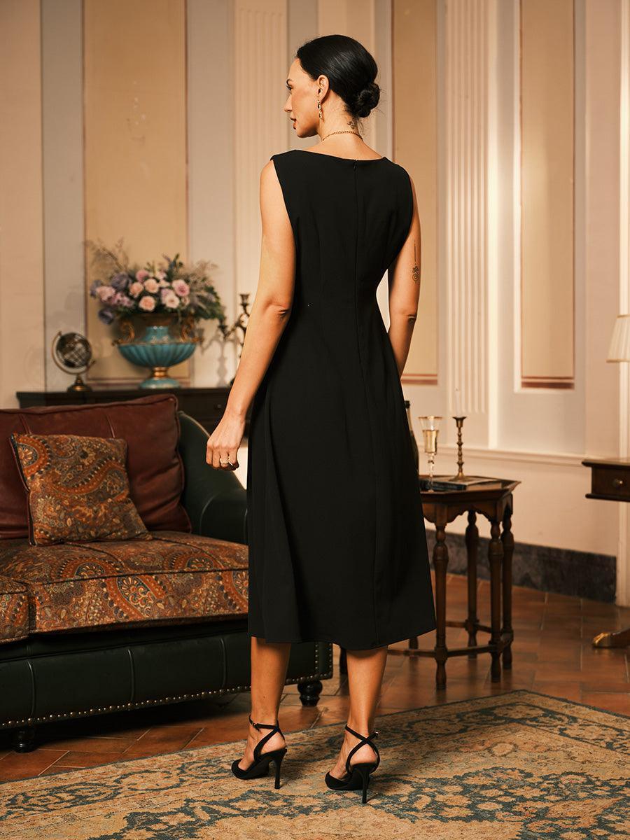 A-line Dress With Embroidered Lace Jacket