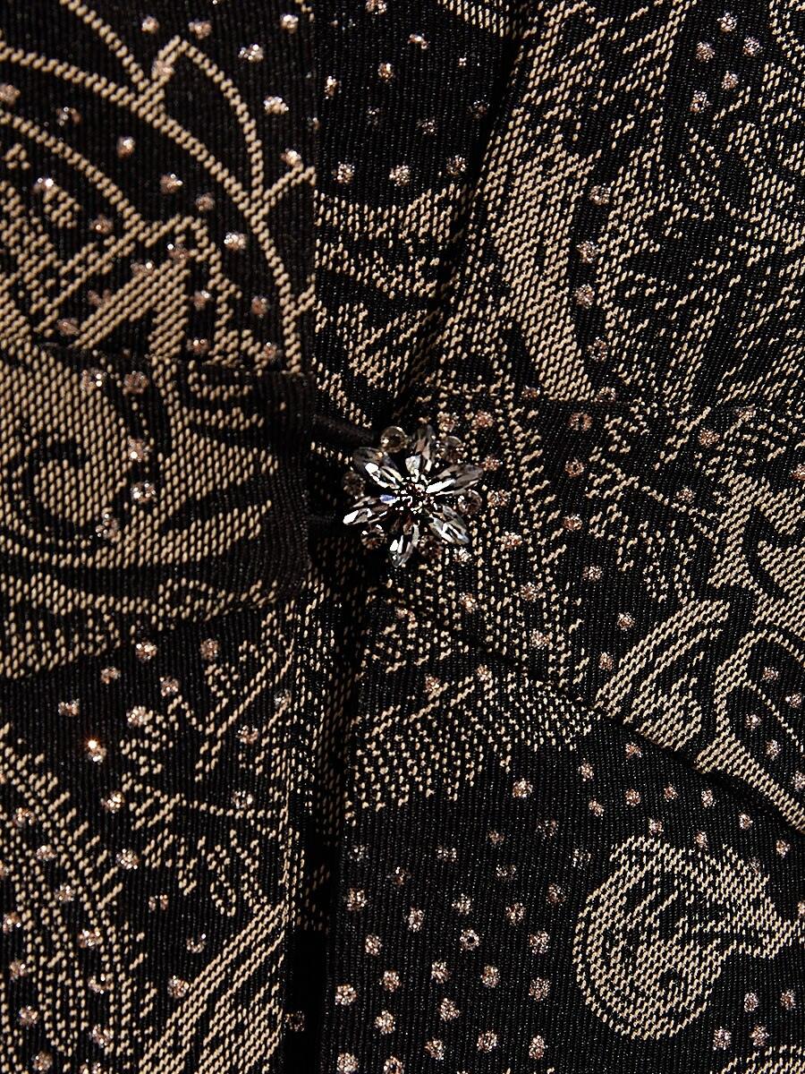 Paisley Jacket Dress with Subtle Sequin Detail