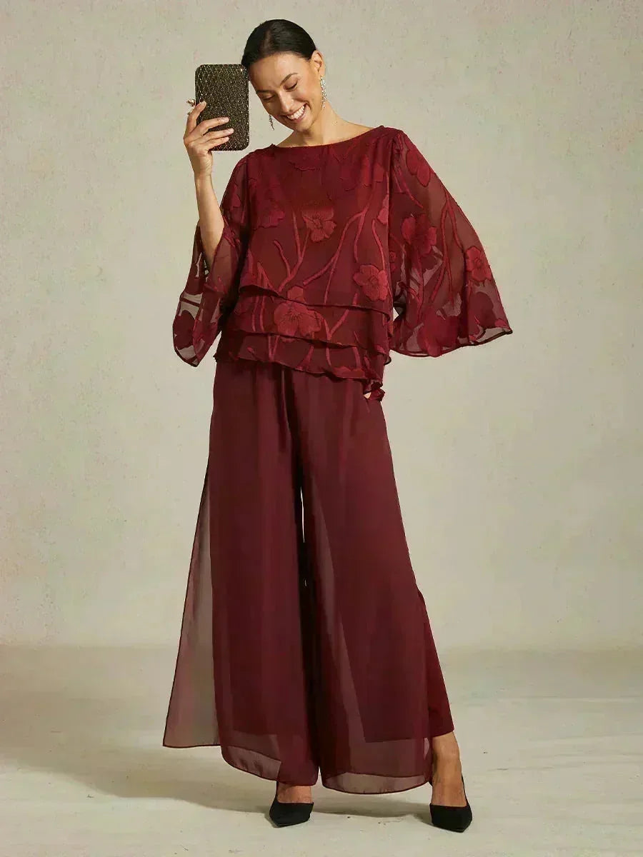 Chiffon Floral Layered Blouse